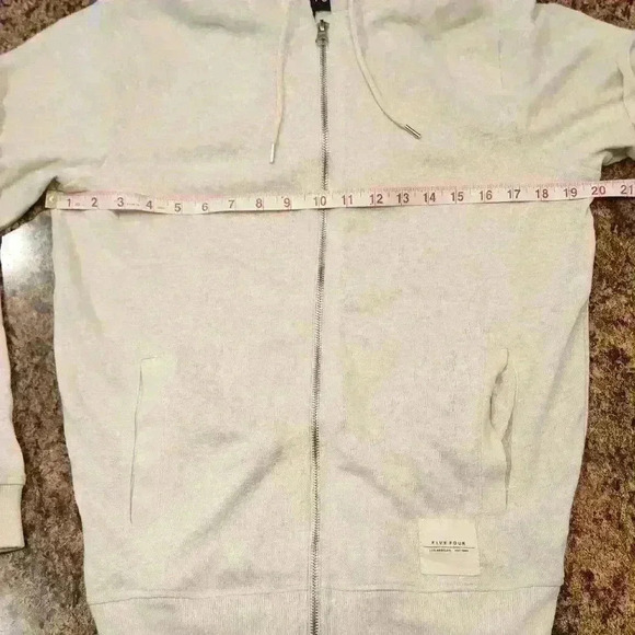 FIVE FOUR Men's Long Sleeve Zip-up Hoodie Hooded Jacket - Picture 7 of 7